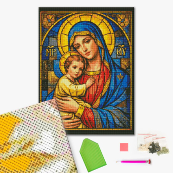 Алмазна мозаїка 40х50 - Мадонна з Немовлям