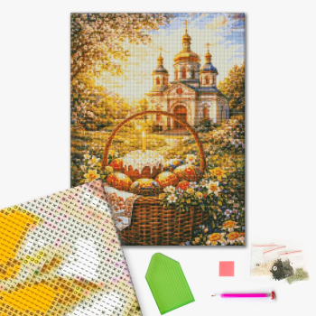 Алмазна мозаїка 40х50 - Великодній ранок