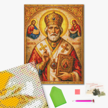 Алмазна мозаїка 40х50 - Святий Миколай