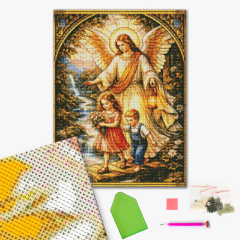 Алмазна мозаїка 40х50 - Ангел-охоронець