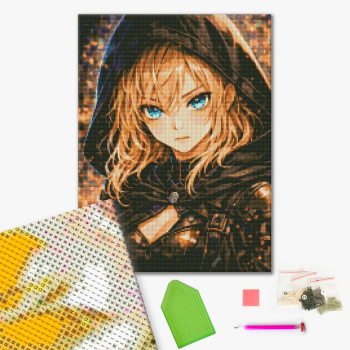 Алмазна мозаїка 40х50 - Погляд сили