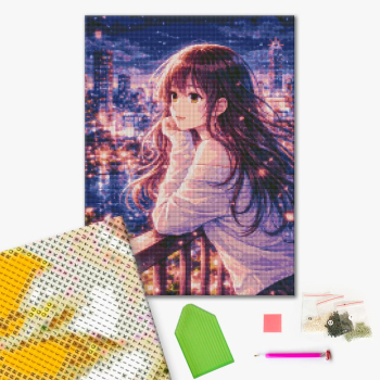 Алмазна мозаїка 40х50 - Магія нічного міста