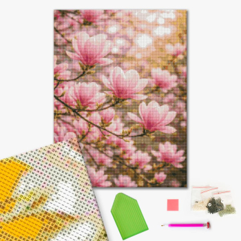 Алмазна мозаїка 40х50 - Ніжність магнолії