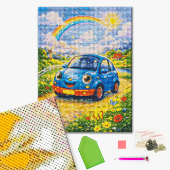 Алмазная мозаика 40x30 Власного виробництва - Казкова поїздка