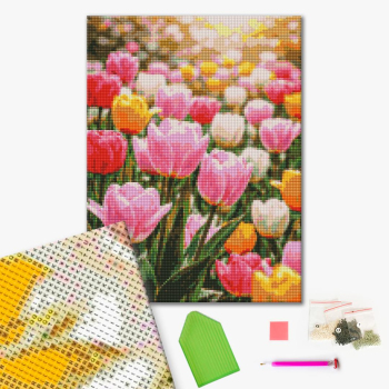 Алмазная мозаика 40x30 Власного виробництва - Барви весни