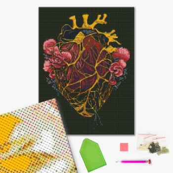 Алмазная мозаика 40x30 Власного виробництва - Пробита наскрізь холодна та сталь © Юлія Ангелюк