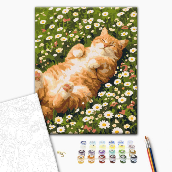 Котик у ромашках