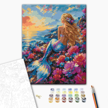 Mermaid at sunset